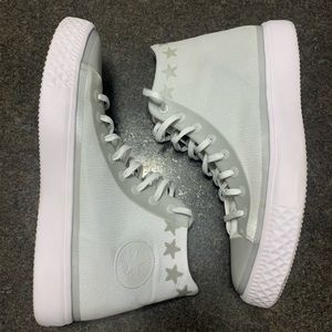 Converse White Silver Reflective Super Light Modern Star